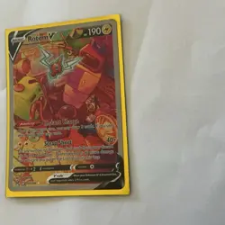 Pokemon Rotom V Ultra Rare Full Art Holo Lost Origin 177/196 TCG Card - Image 2