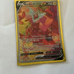 Pokemon Rotom V Ultra Rare Full Art Holo Lost Origin 177/196 TCG Card - Image 3