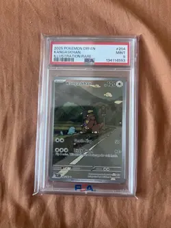 2025 Pokemon TCG Destined Rivals Kangaskhan IR #204/182 Mint 9! - Image 1