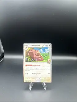 Pokemon Destined Rivals TCG | Arven’s Greedent | Holo - Image 1