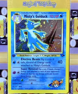 Pokemon Misty's Golduck Gym Challenge 1st Edition Holo Rare 12/132 WOTC 2000 NM - Image 1