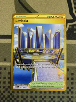Pokemon TCG- Levincia 244/182 Hyper Rare- Destined Rivals - Image 1