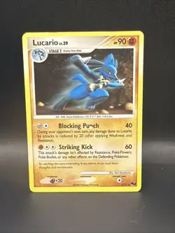 Pokemon Lucario 2/17 Pop! Series 8 Promo Holo Rare - Image 1