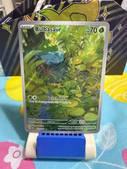 2023 POKEMON SV 151 #166/165 BULBASAUR ILLUSTRATION RARE POKEMON TCG - Image 1