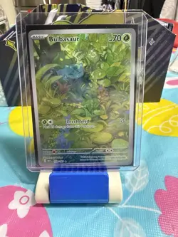 2023 POKEMON SV 151 #166/165 BULBASAUR ILLUSTRATION RARE POKEMON TCG - Image 3