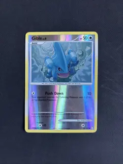 Pokemon TCG Gible Mysterious Treasures 85/123 Reverse Holo Common 2007 - LP - Image 1