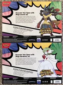 2 Pokemon Ascended Heroes Premium Poster Collection Box Mega Gardevoir + Lucario - Image 2