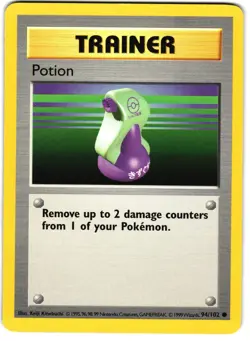 Potion [Shadowless] 94/102 Pokemon Gen 1: Base Set - Image 1
