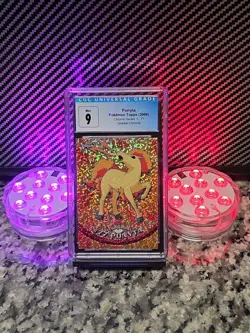 PONYTA *SPARKLE* Topps Chrome Pokemon TV 2000 CGC 9 MINT POP 2 🔥None Higher🔥🔥 - Image 2
