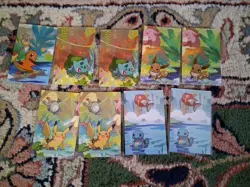 Pokemon Lot Of 9 Kanto Friends Art Promos From Mini Tins. - Image 4