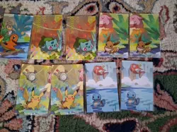 Pokemon Lot Of 9 Kanto Friends Art Promos From Mini Tins. - Image 5