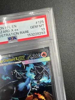 2025 POKEMON PFL EN-PHANTASMAL FLAMES #125 MEGA CHARIZARD X EX PSA 10 - Image 4