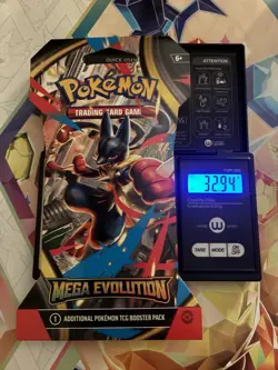 (VERY HEAVY) 32.94g Pokemon TCG Mega Evolution Sleeved Booster Pack (SEALED)✅ - Image 1