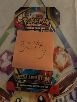 (VERY HEAVY) 32.94g Pokemon TCG Mega Evolution Sleeved Booster Pack (SEALED)✅ - Image 2