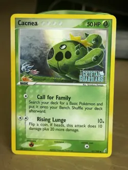 Pokemon Cacnea EX Crystal Guardians 47/100 Reverse Holo Basic 50 HP Common - Image 1