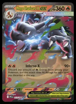 Mega Charizard X ex 013/094 Double Rare Phantasmal Flames Pokemon Holo Near Mint - Image 1