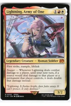 MTG Lightning, Army of One #233 FINAL FANTASY MYTHIC - Image 1