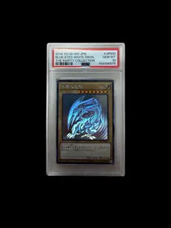 Yu-Gi-Oh BLUE-EYES WHITE DRAGON PSA10 GHOST RARE TRC1-JP000 Japanese - Image 1