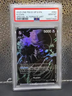 2025 One Piece - OP12- Legacy of the Master ALT ART KUZAN OP10-082 PSA 10 - Image 1
