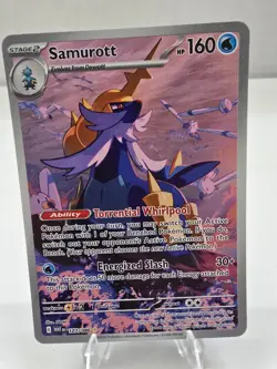Pokemon Card TCG Samurott 107/086 White Flare Illustration Rare Holo Card - Image 1
