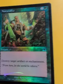 Naturalize. instant Onslaught. MTG Card. Old vintage FOIL. Shooting star. - Image 3