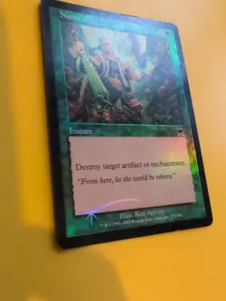 Naturalize. instant Onslaught. MTG Card. Old vintage FOIL. Shooting star. - Image 5