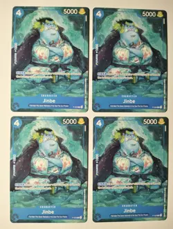 Jinbe P-030 x4 One Piece Card Game TCG PROMO - Bandai - Image 1