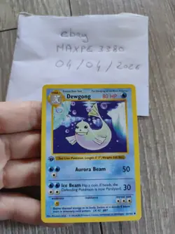 1st Edition - Dewgong 25/102 Base Set Pokemon card 1999 English - Image 1