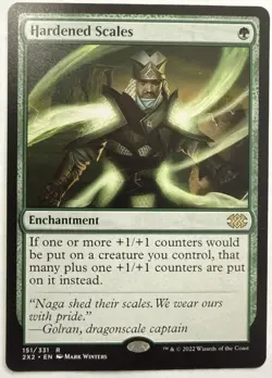 1x MTG Hardened Scales - Double Masters 2022 (2X2) #151 - Magic the Gathering - Image 1