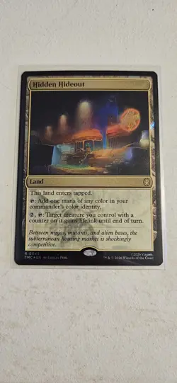 Hidden Hideout (Surge Foil) Commander: Teenage Mutant Ninja Turtles Foil - Image 1