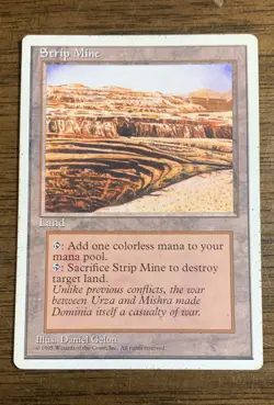 Strip Mine MTG Core Set 4th Edition Regular - Image 1