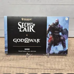 God of War Norse RAINBOW Foil Edition Secret Lair Sealed MTG Playstation - Image 1