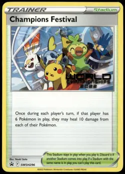 Champions Festival 2022 World Championships ENGLISH SWSH296 Promo LP+ Pokemon - Image 1