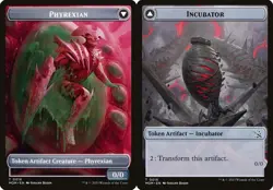 INCUBATOR // PHYREXIAN TOKEN x4 (#16) mtg NM March of The Machine - Image 1