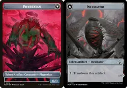 INCUBATOR // PHYREXIAN TOKEN x4 (#18) mtg NM March of The Machine - Image 1