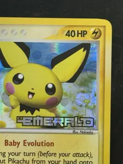 Pokemon TCG NM Pichu 59/106 Emerald Reverse Holo Stamped - Image 3