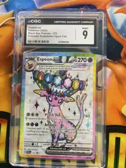 2025 POKEMON TCG UMBREON EX SVP176 SCARLET & VIOLET PROMO HOLO CGC 9 - Image 1