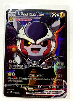 Frieza Pikachu Pokemon Card VCOS Holo Cosplay w/ Video - Image 4