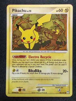 Pikachu lv. 15 - 94/123 - Common Mysterious Treasures - Pokemon Card - Image 1