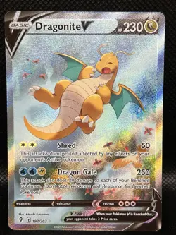 Pokemon TCG Evolving Skies Dragonite v Alt Art 192/203 NM - Image 1