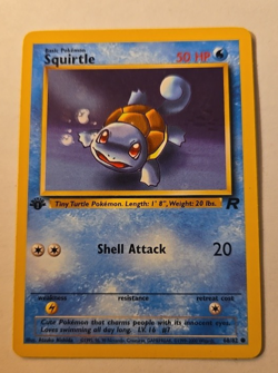 1st Edition Squirtle 68/82 Team Rocket Set Rare Vintage Pokemon Card - Image 1