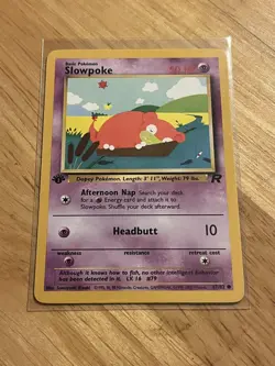 Vintage Pokemon Slowpoke 1st Edition Team Rocket 67/82 WOTC TCG Card English - Image 1