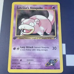 2000 Pokemon Gym Heroes 1st Edition Sabrina s Slowpoke #95/132 LP - Image 1
