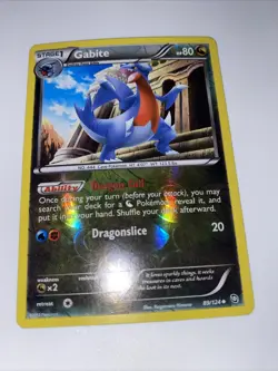 Pokemon TCG Gabite Dragons Exalted Card 89/124 Reverse Holo Foil - Image 1