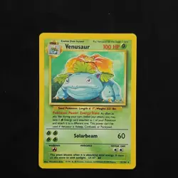 Pokemon Venusaur Base Set 15/102 Holo Rare 1999 English Trading Card - Image 1
