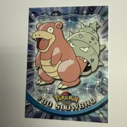 2000 Topps Pokemon TV Animation Edition Slowbro #80 Blue Logo Regular NM-MT - Image 1