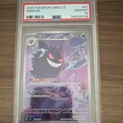 Pokemon Gengar CBB3 CS Holo PSA 10 Gem Mint 0307/07 2025 - Image 2