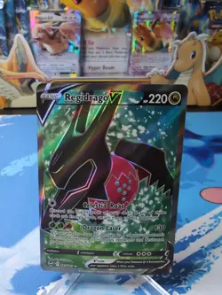 1x Regidrago V 183/195 Pokemon TCG Silver Tempest NM Full Art Ultra Rare - Image 1