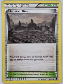 Mountain Ring 97/111 Pokemon - XY Furious Fists MP - Image 1