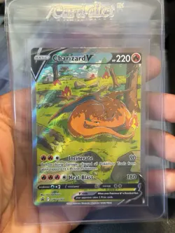 Pokemon Charizard V SWSH260 Sword & Shield Promo Full Art Holo HP220 - Image 1